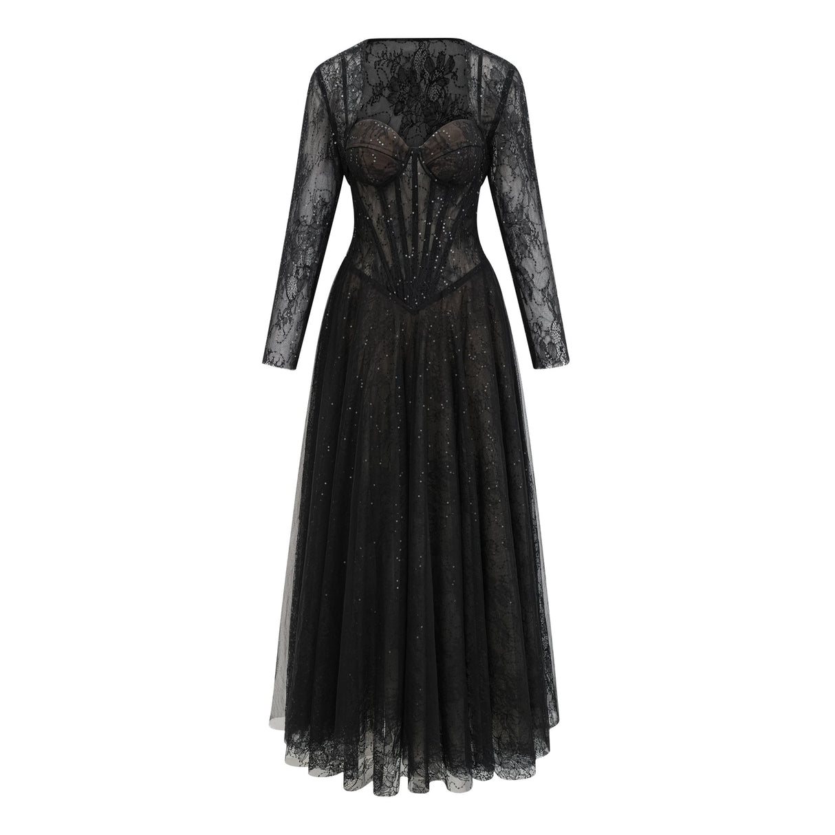 Aurohaya Celina Lace Corset Maxi Gown