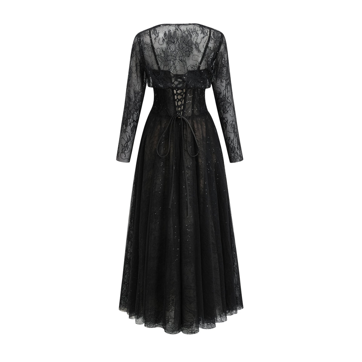 Aurohaya Celina Lace Corset Maxi Gown