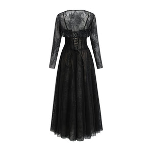 Aurohaya Celina Lace Corset Maxi Gown