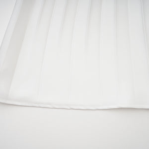 Aurohaya Palesa White Pleated Glossy Maxi Dress & Cape Set