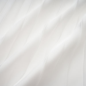 Aurohaya Palesa White Pleated Glossy Maxi Dress & Cape Set