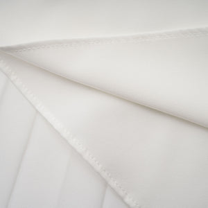 Aurohaya Palesa White Pleated Glossy Maxi Dress & Cape Set