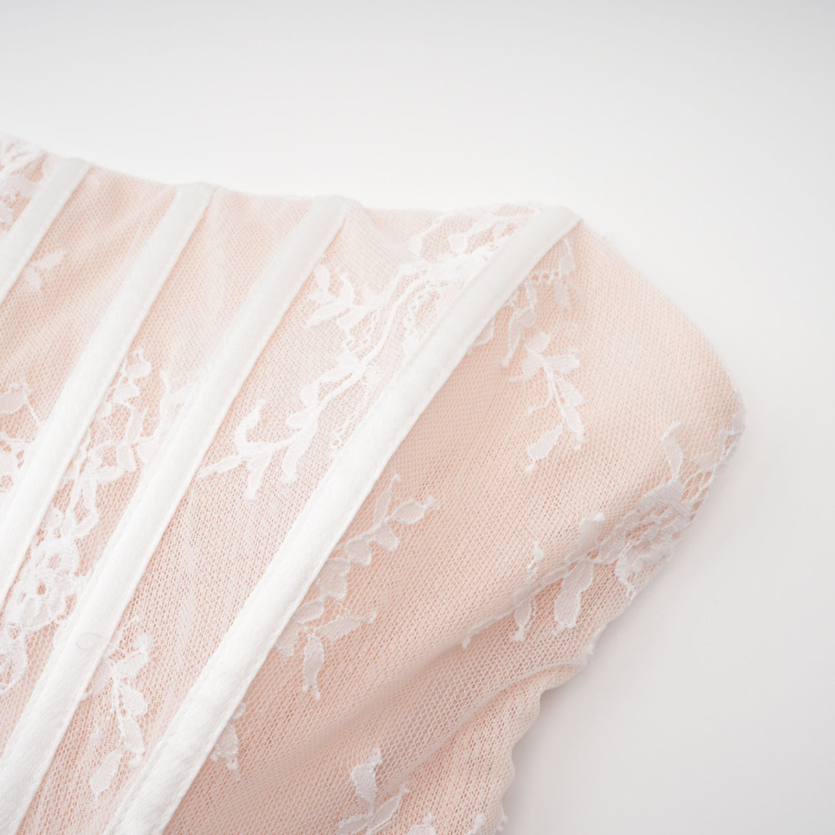 Aurohaya Margherita White Floral Lace Dress & Skirt Set