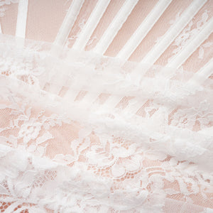 Aurohaya Margherita White Floral Lace Dress & Skirt Set