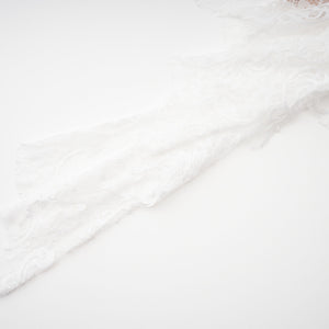 Aurohaya Margherita White Floral Lace Dress & Skirt Set