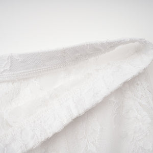 Aurohaya Margherita White Floral Lace Dress & Skirt Set