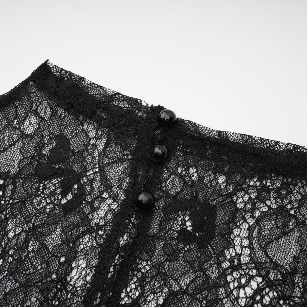 Aurohaya Alvaro Black Lace Shawl & Dress Set