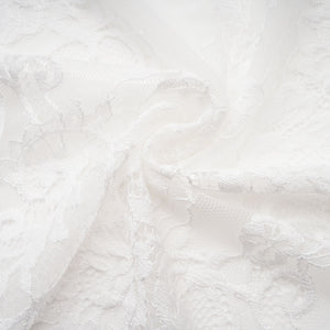 Aurohaya Margherita White Floral Lace Dress & Skirt Set