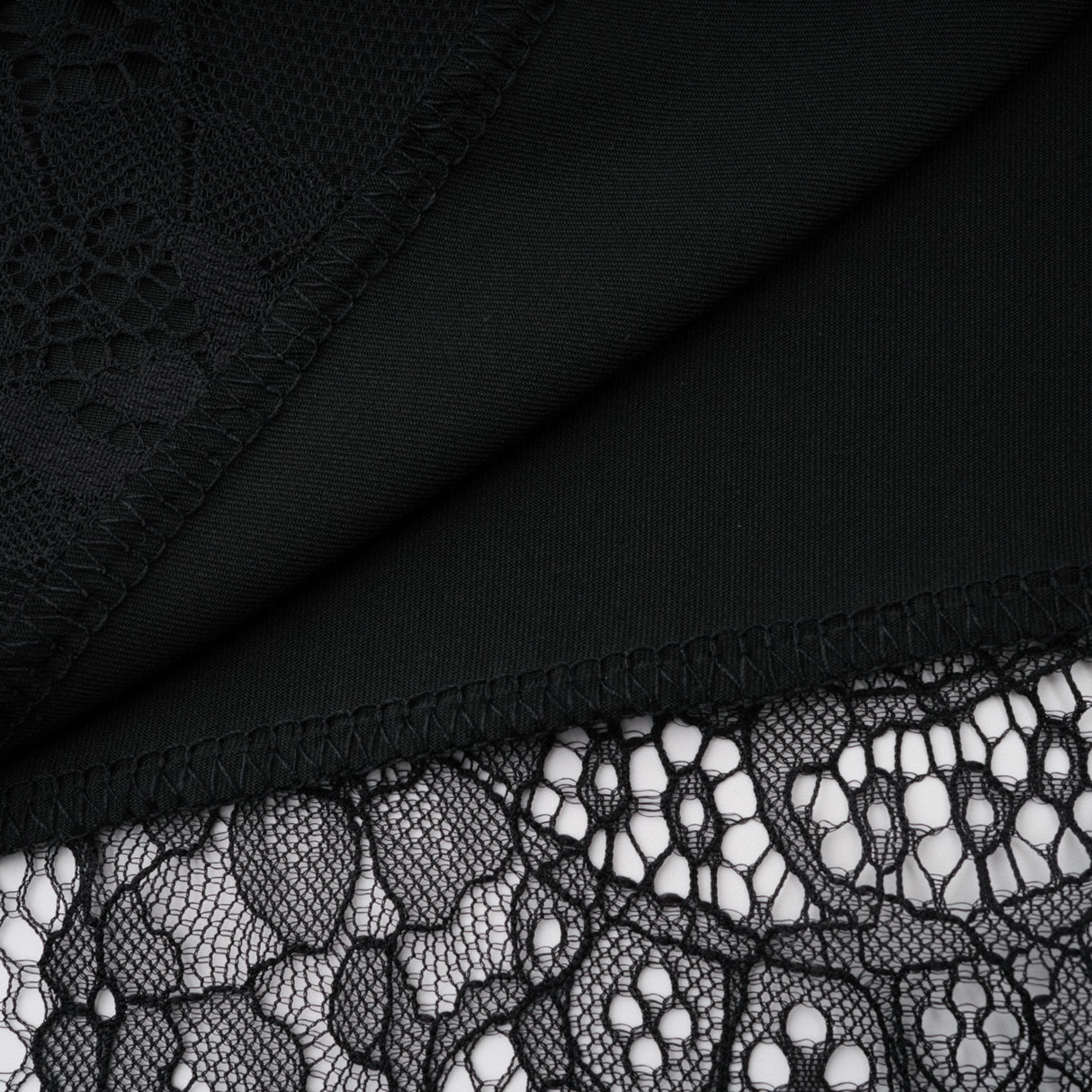 Aurohaya Alvaro Black Lace Shawl & Dress Set