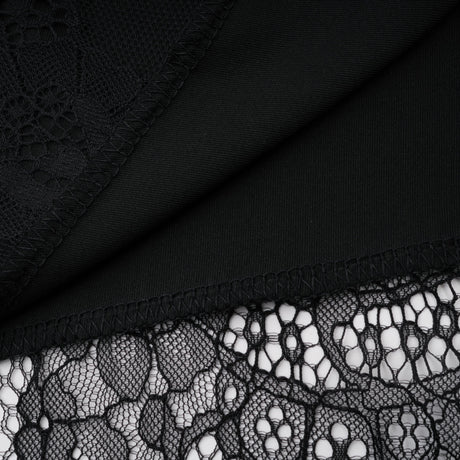 Aurohaya Alvaro Black Lace Shawl & Dress Set