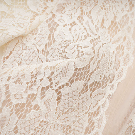 Aurohaya Oliana Ivory Lace Maxi Gown