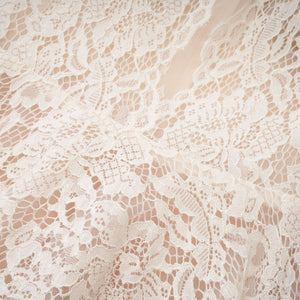 Aurohaya Oliana Ivory Lace Maxi Gown