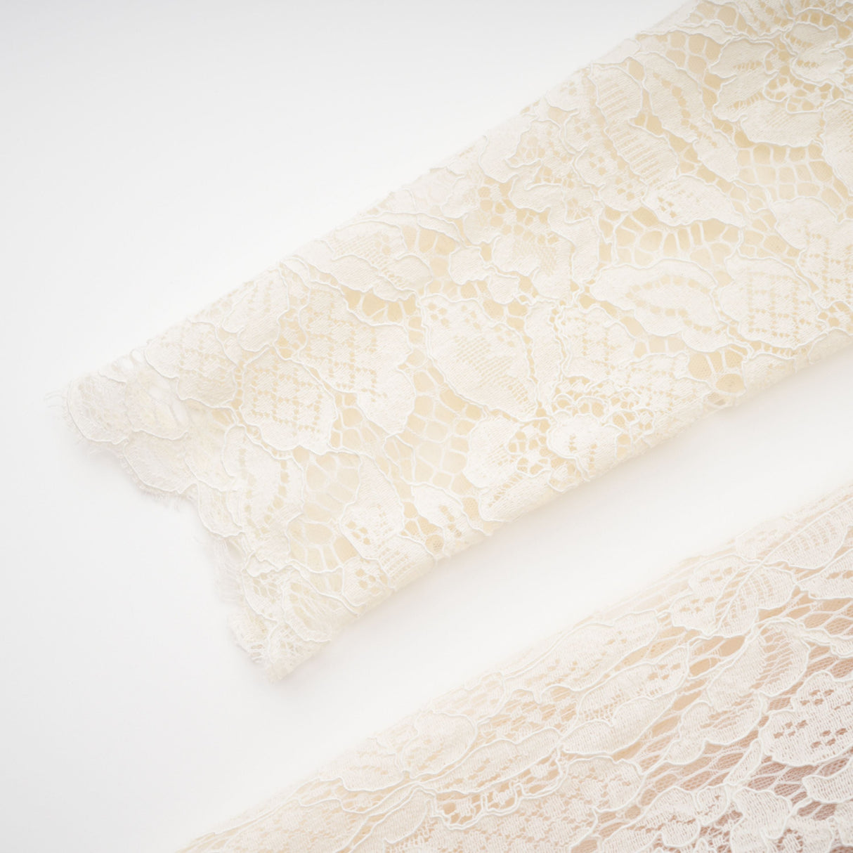 Aurohaya Oliana Ivory Lace Maxi Gown