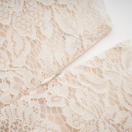 Aurohaya Oliana Ivory Lace Maxi Gown
