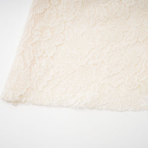 Aurohaya Oliana Ivory Lace Maxi Gown