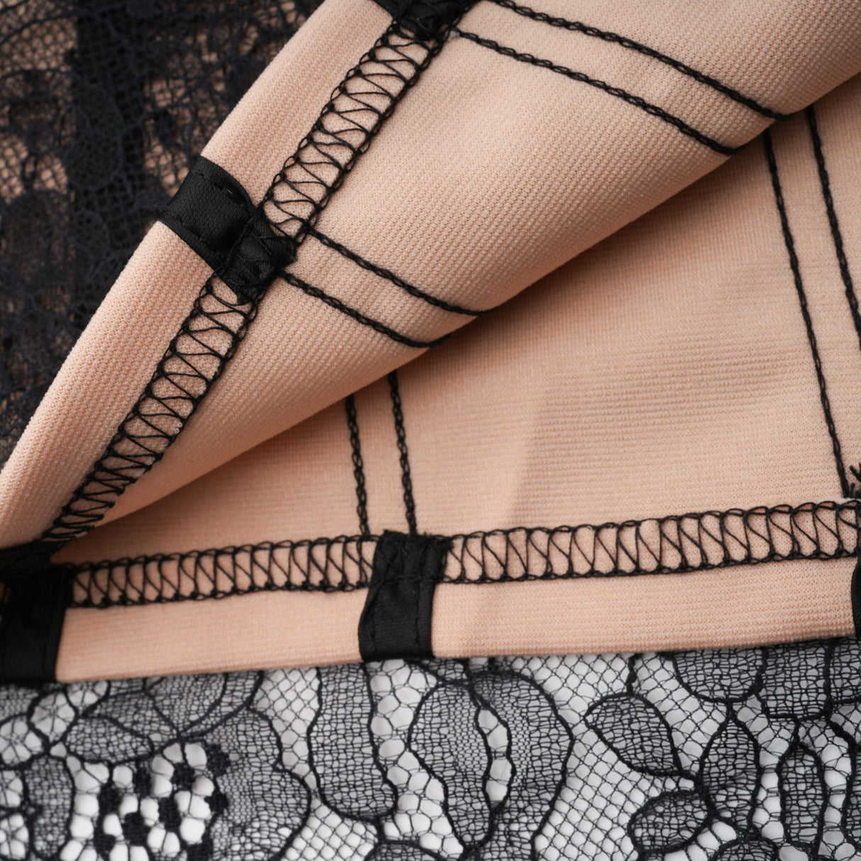 Aurohaya Urszula Black Floral Lace Corset Maxi Dress