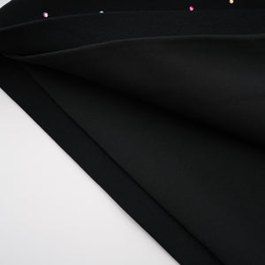 Aurohaya Rosaria Black Embellished Constellation Mini Dress