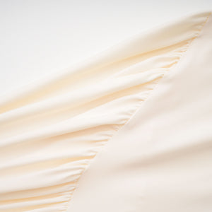 Aurohaya Harriet White Cut Out Ruched Maxi Dress