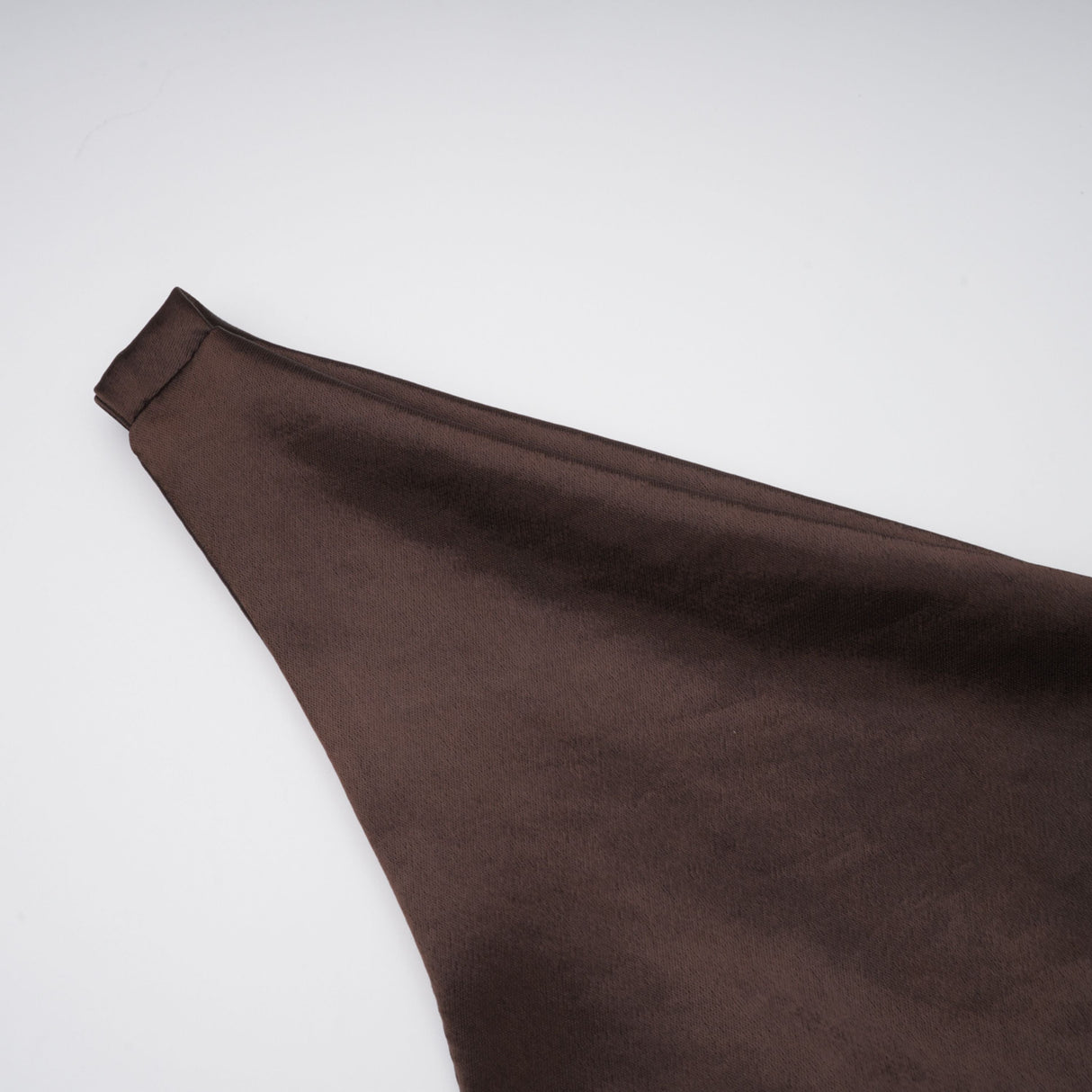 Aurohaya Pernilla Brown One Shoulder Satin Mini Dress