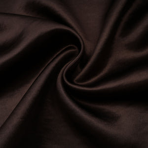 Aurohaya Pernilla Brown One Shoulder Satin Mini Dress