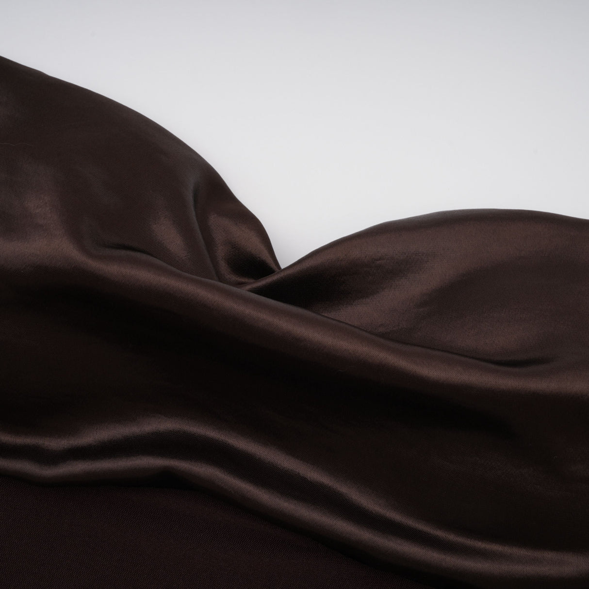 Aurohaya Gitta Brown Off Shoulder Satin Maxi Gown