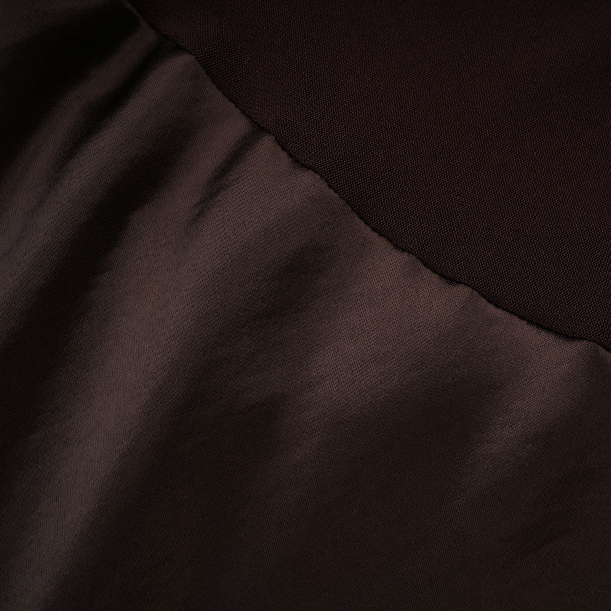 Aurohaya Gitta Brown Off Shoulder Satin Maxi Gown