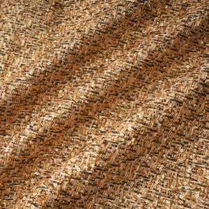Aurohaya Arna Gold Sweetheart Neckline Tweed Mini Dress