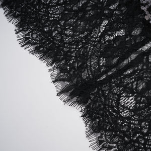 Aurohaya Ava Black Lace Panel Sequined Maxi Dress