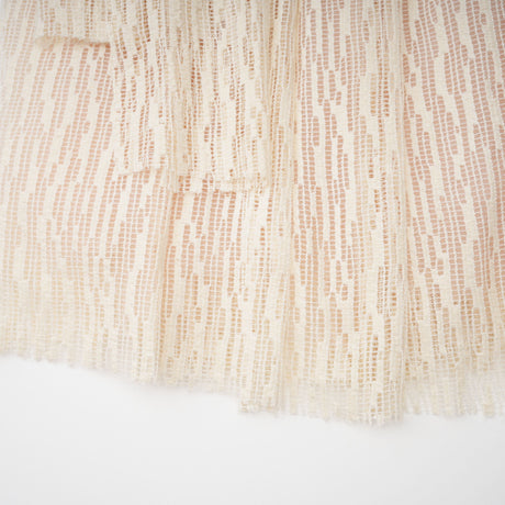 Aurohaya Cynthia Neutrals 3D Petal Textured Midi Dress