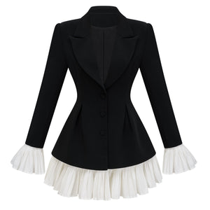 Aurohaya Rébecca Color Block Mini Blazer Dress