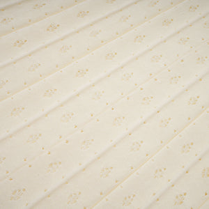 Aurohaya Donatienne white faux-pearl knitted maxi dress