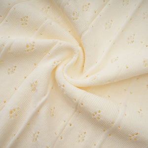 Aurohaya Donatienne white faux-pearl knitted maxi dress