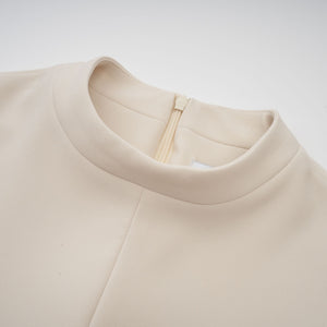 Aurohaya Chloé cream-white fitted mini dress