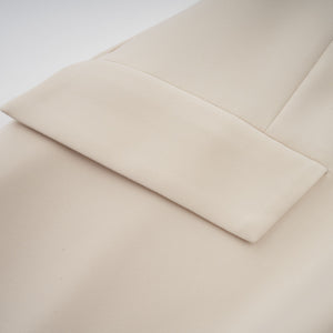 Aurohaya Chloé cream-white fitted mini dress