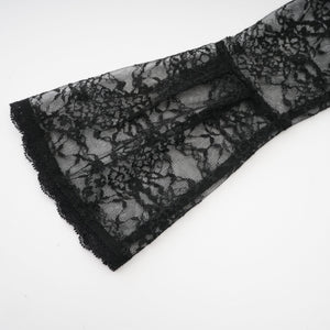 Aurohaya Louise black floral-lace vest & dress matching set