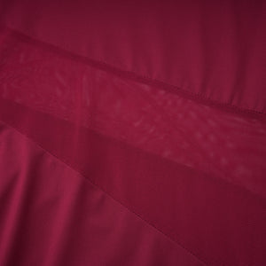 Aurohaya Anastasia Burgundy One Shoulder Gathered Maxi Dress
