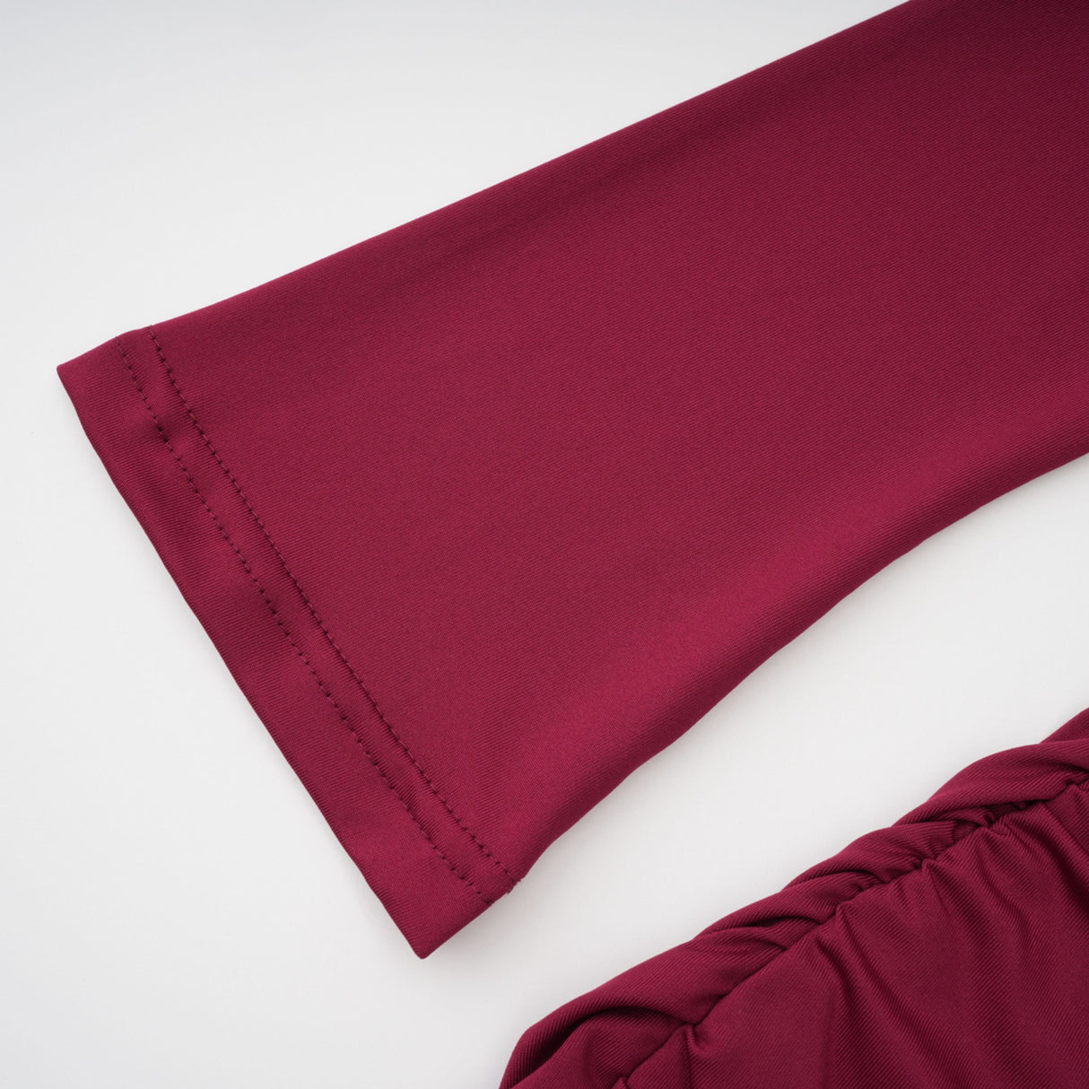 Aurohaya Anastasia Burgundy One Shoulder Gathered Maxi Dress