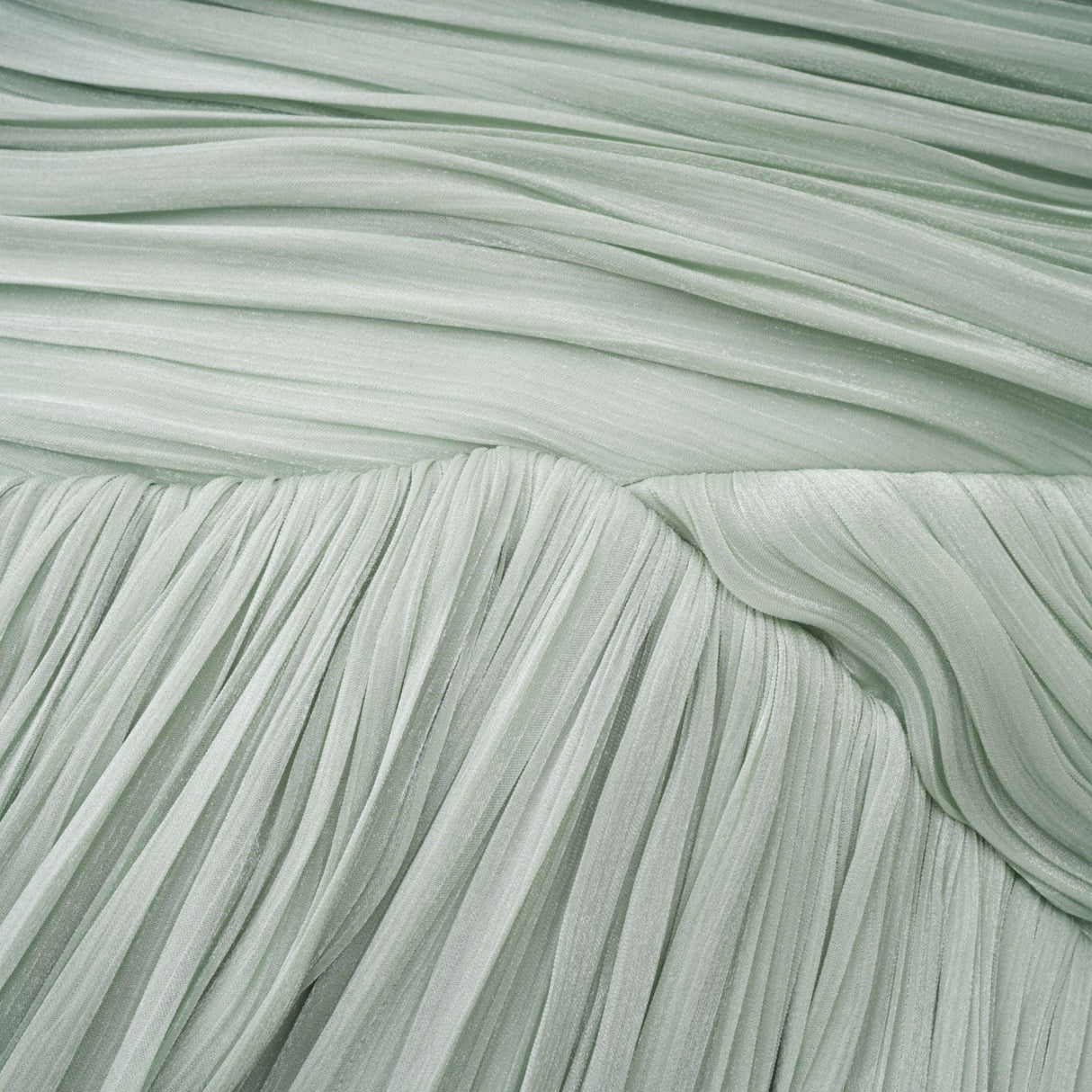 Aurohaya Verdelune Mint Green Gathered Maxi Dress