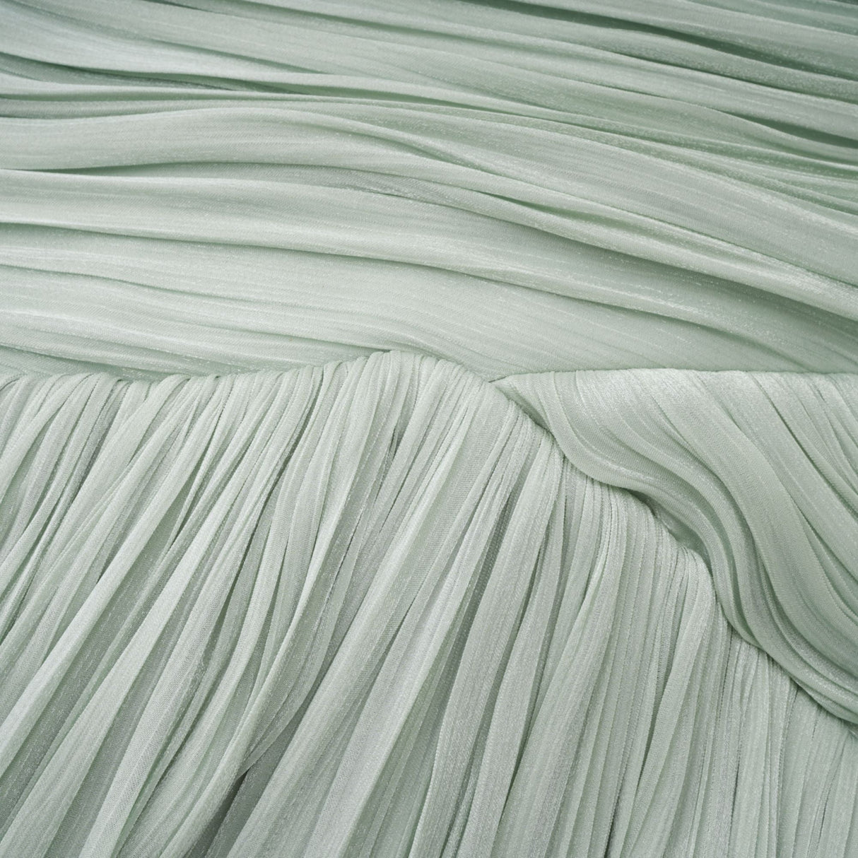 Aurohaya Uranie Mint Green Gathered Maxi Dress