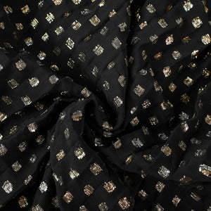 Aurohaya Aloïse Black Polka Dot Pleated Midi Dress