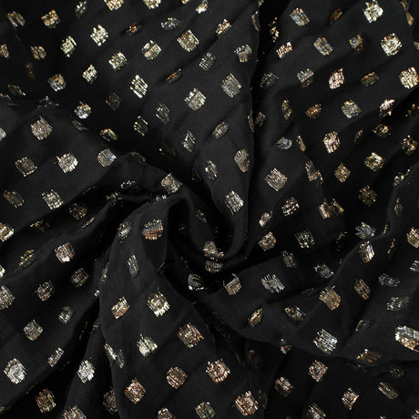 Aurohaya Aloïse Black Polka Dot Pleated Midi Dress
