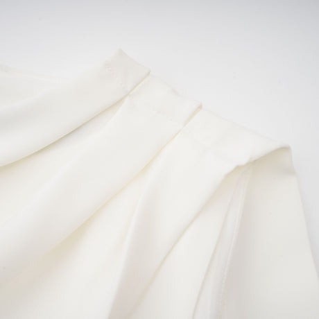 Aurohaya Marzia White Ribbon Detail Floral Lace Maxi Dress