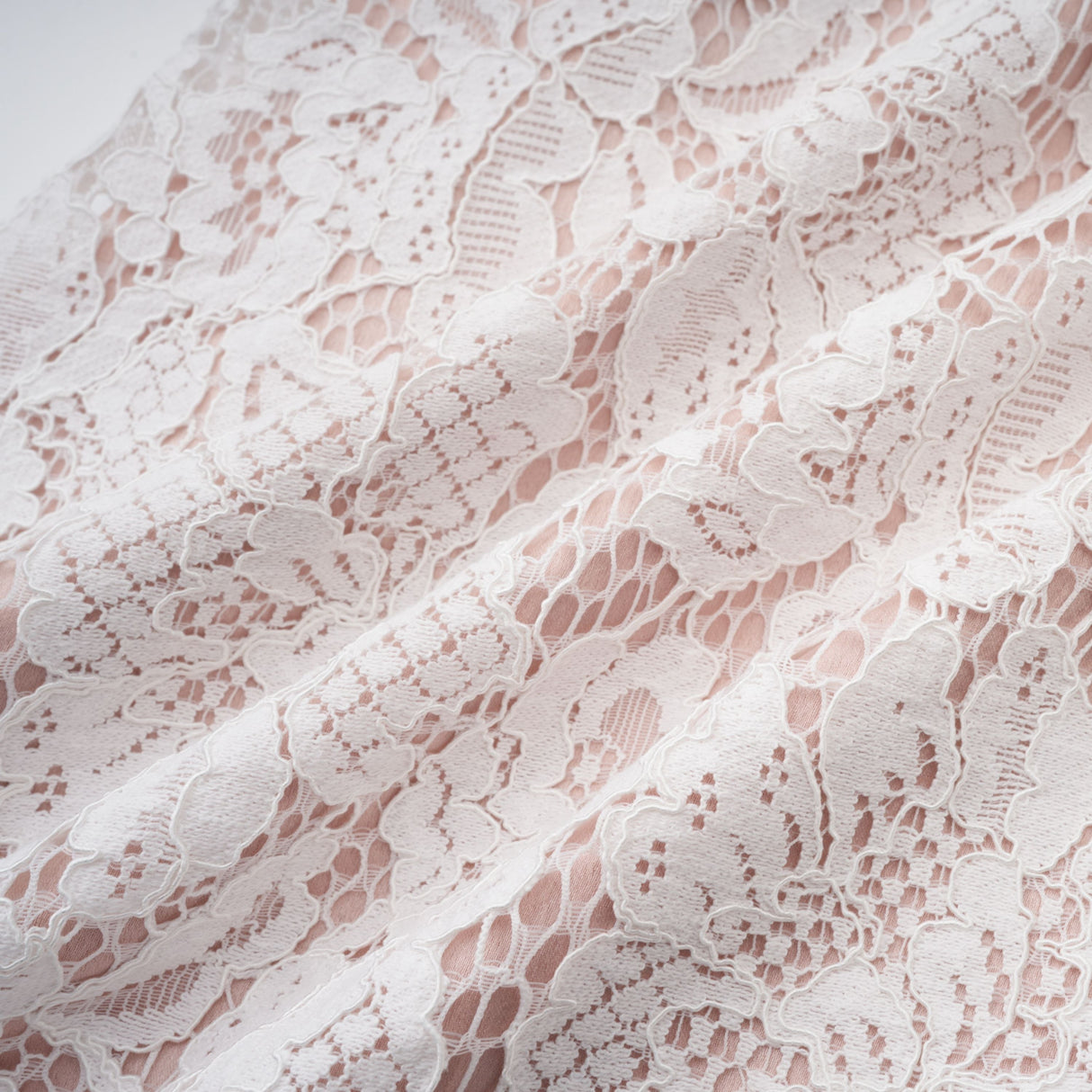 Aurohaya Marzia White Ribbon Detail Floral Lace Maxi Dress