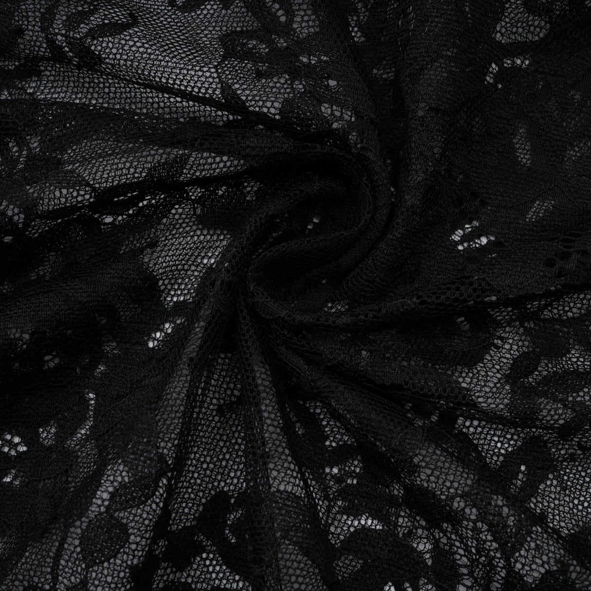 Aurohaya Roxane black floral-lace ruffled maxi dress