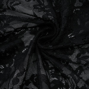 Aurohaya Roxane black floral-lace ruffled maxi dress
