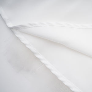 Aurohaya Lark White Tulle Panel Knit Midi Dress