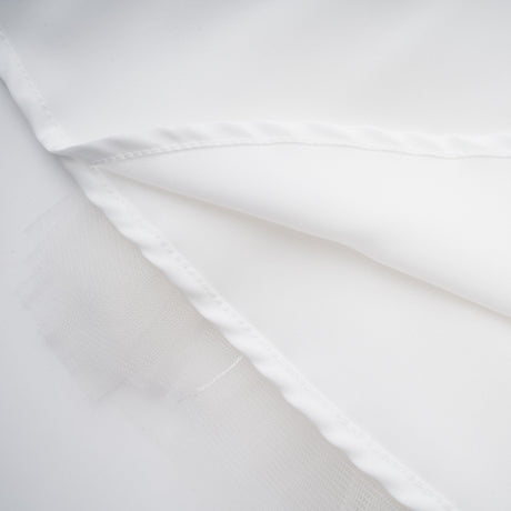 Aurohaya Lark White Tulle Panel Knit Midi Dress