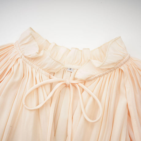 Aurohaya Ophélie cape-design midi dress