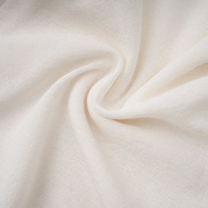 Aurohaya Lark White Tulle Panel Knit Midi Dress