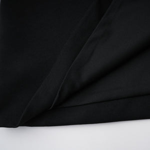 Aurohaya Uranie black panelled sequined corset maxi dress